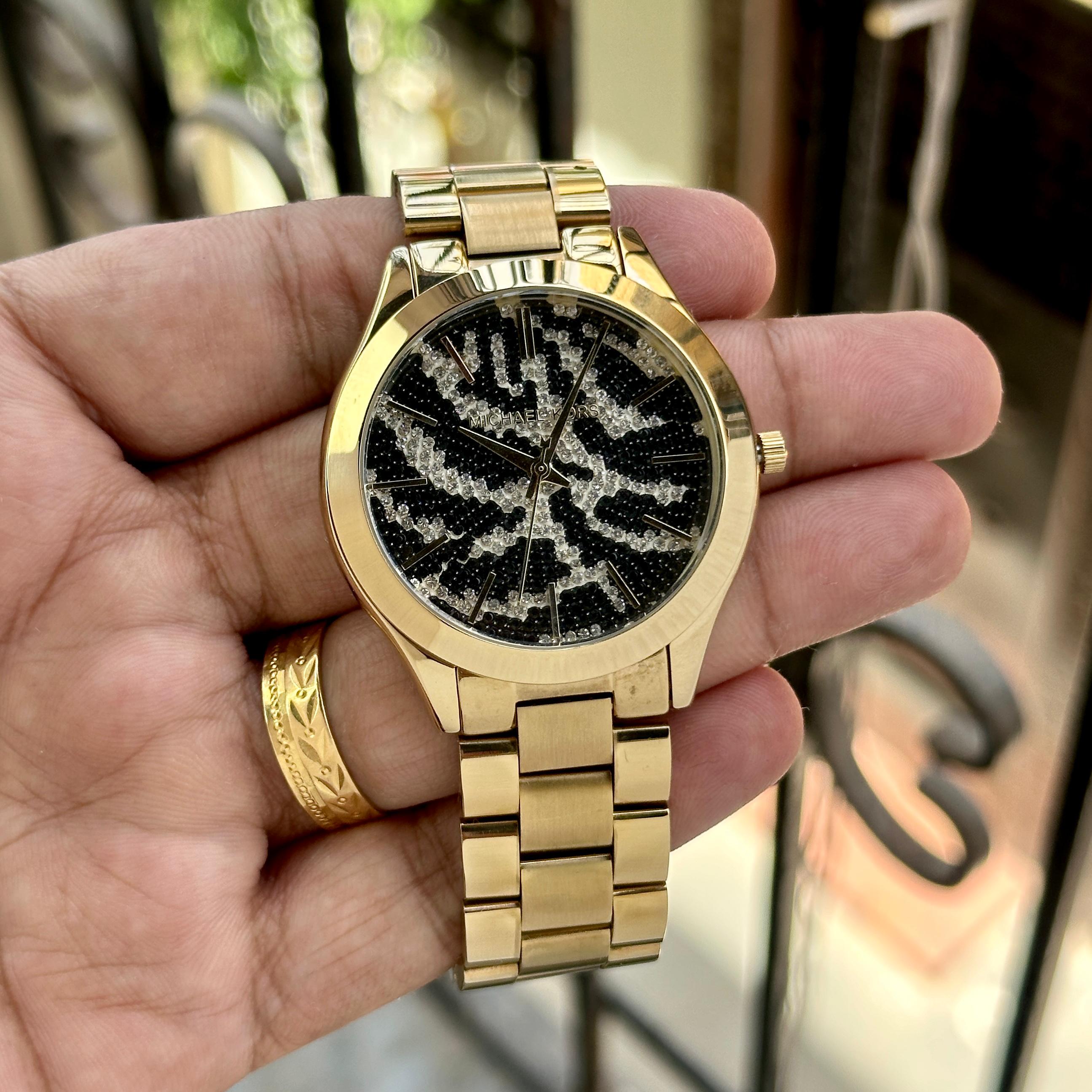 Michael Kors Slim Runway Zebra Dial