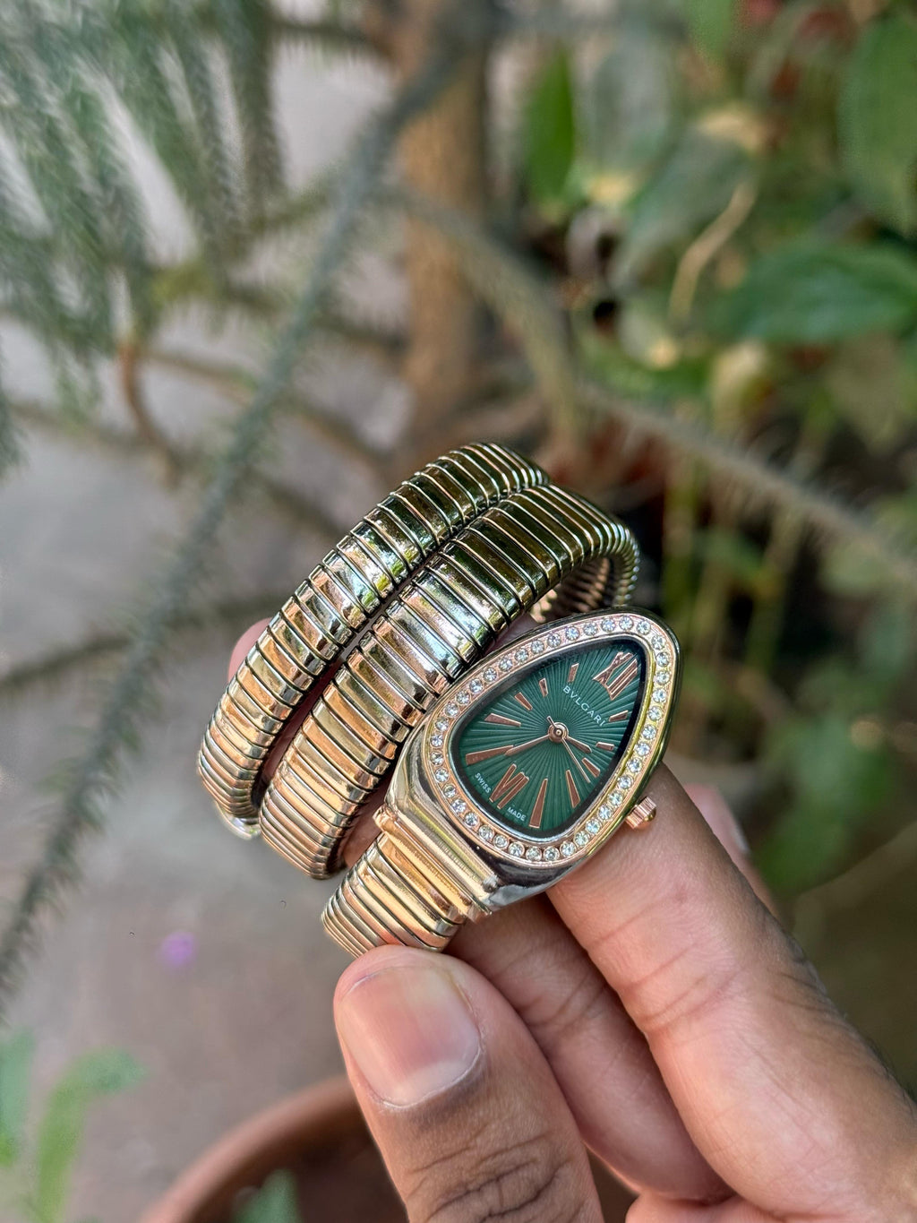 Bvlgari Green Dial Serpenti Tubogas