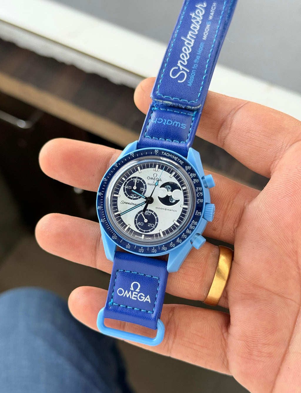 Omega Bioceramic Moonswatch Mission to the Super Blue Moonphase