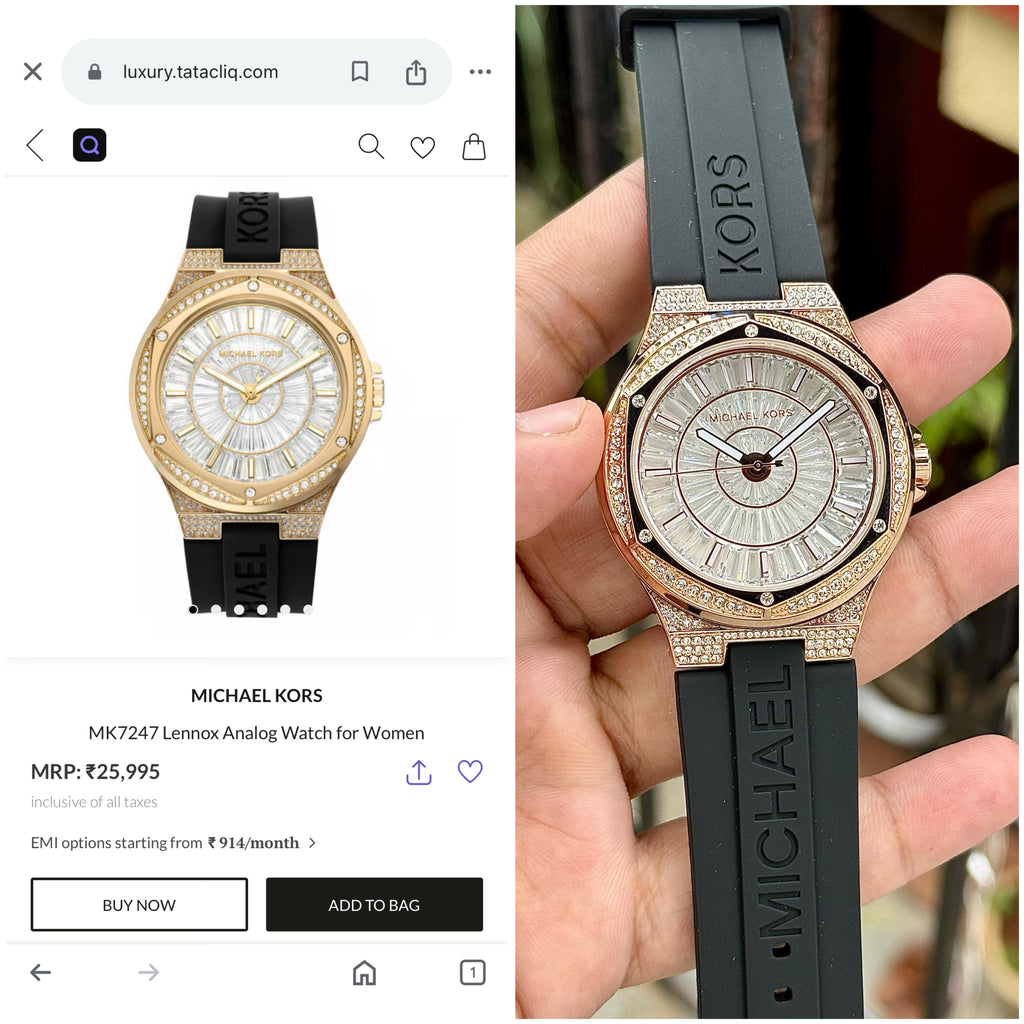 Michael Kors MK7247 Lennox Black Premium Collection