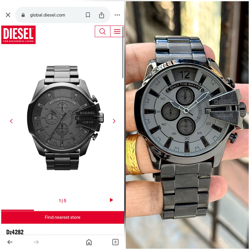 Diesel Mega Chief Black Grey Series