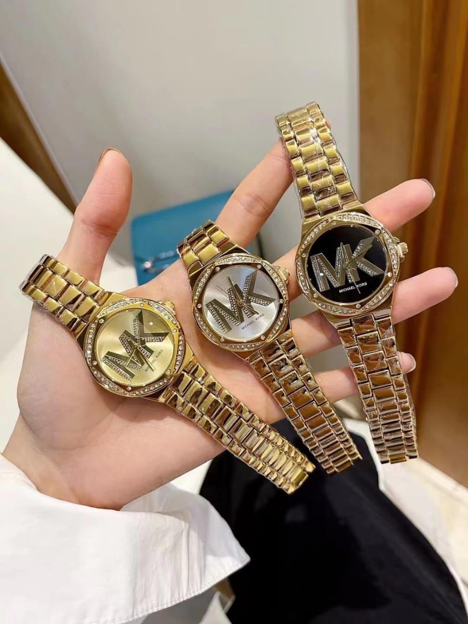 Michael Kors Lennox Pave Logo