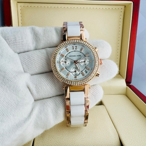 Michael Kors Crystal-Paved Bezel