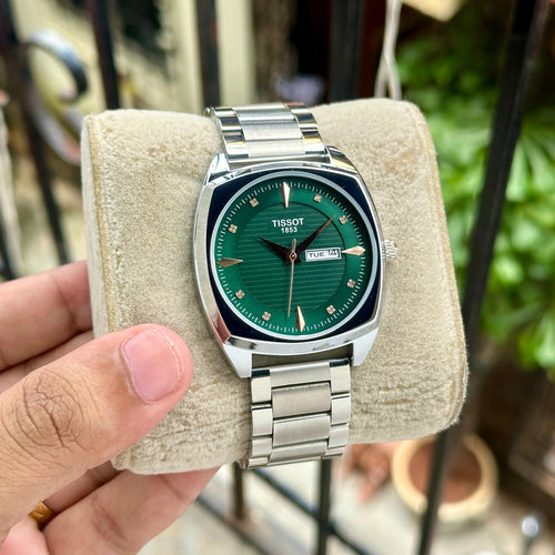 Tissot Rectangular Day Date Watch