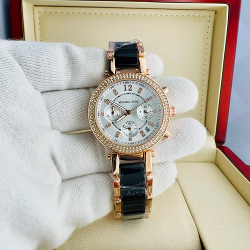 Michael Kors Crystal-Paved Bezel