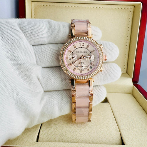 Michael Kors Crystal-Paved Bezel
