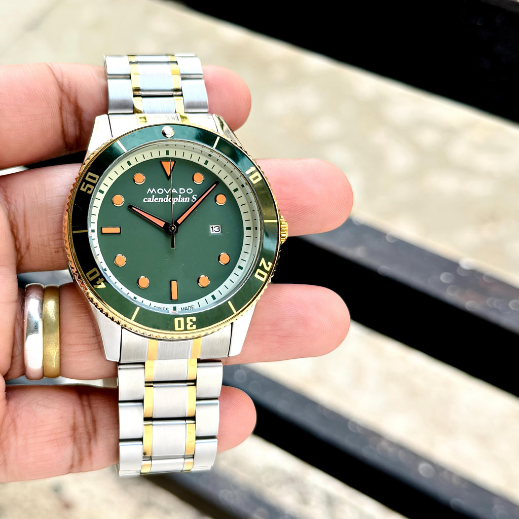 Movado Calendoplan Gold Silver Collection