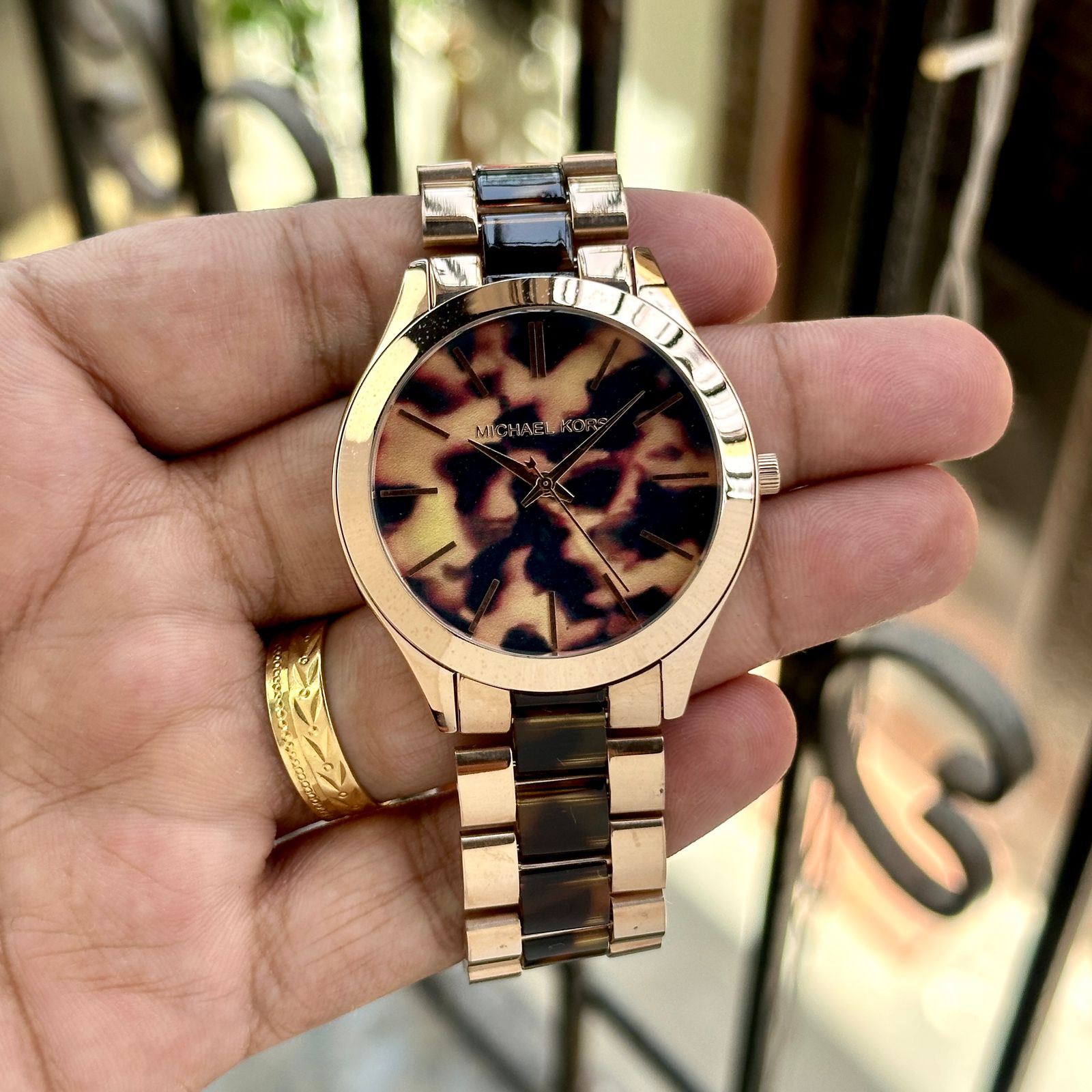 Michael Kors Slim Runway Zebra Dial