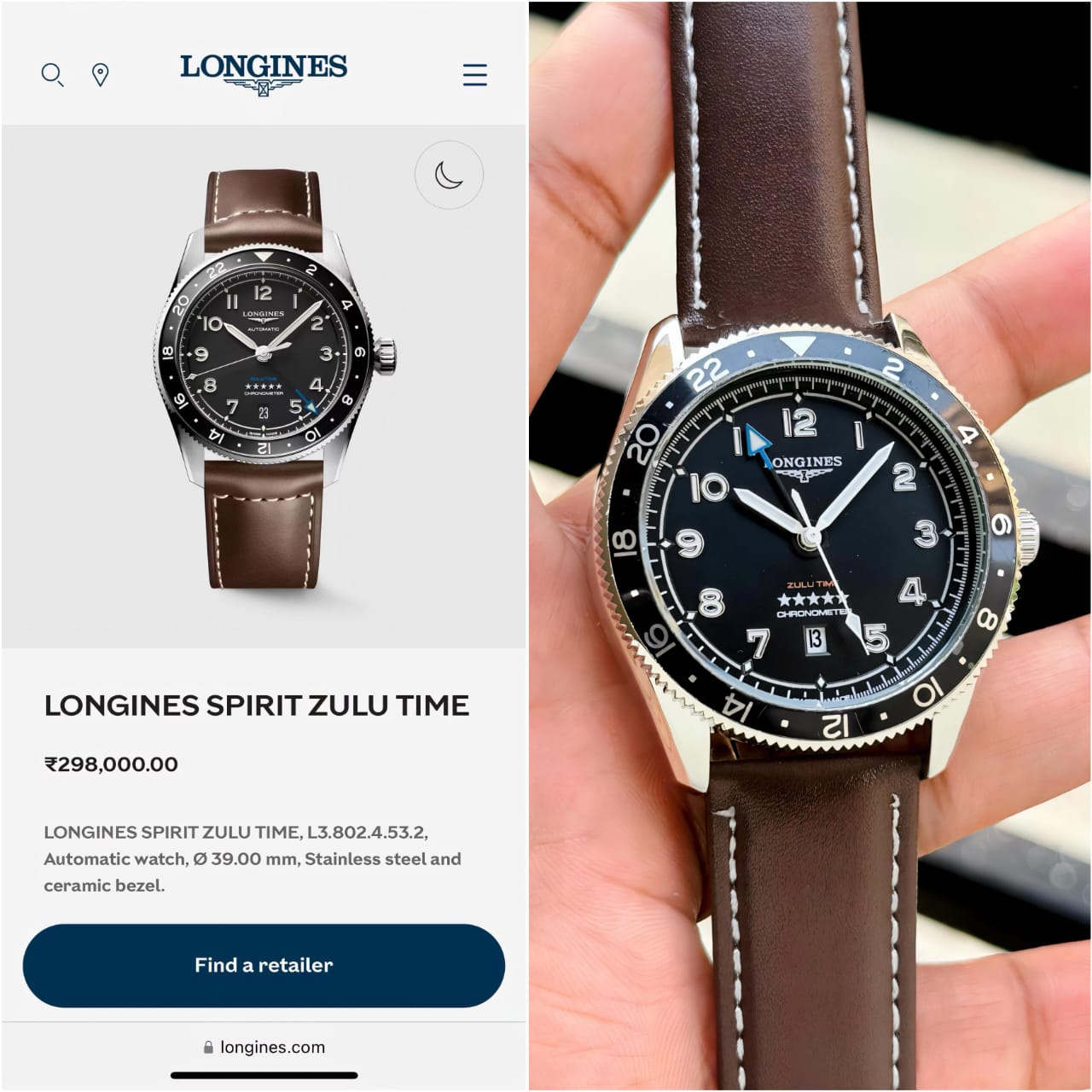 Longines Spirit Zulu Time