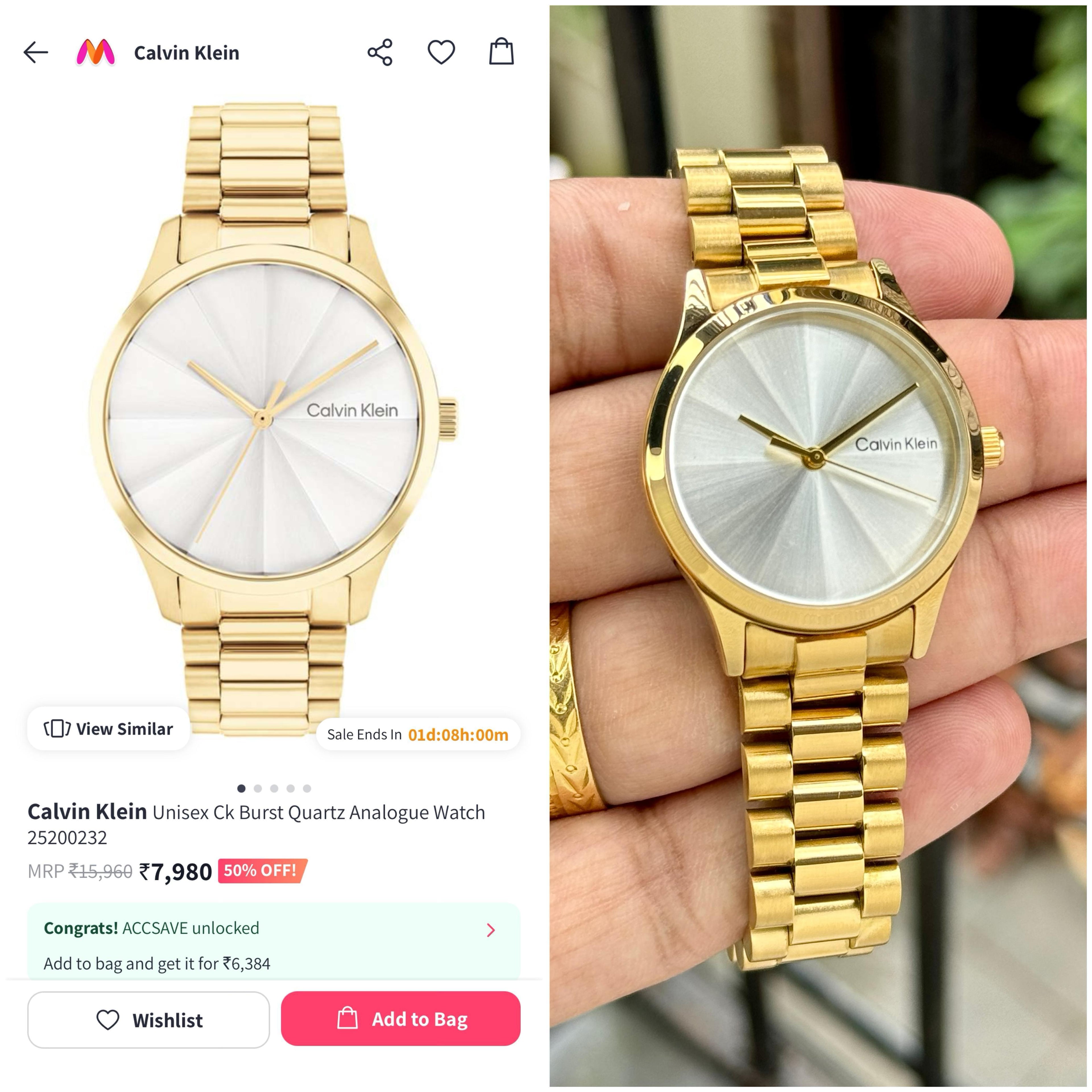 Calvin Klein Burst Analog 25200231