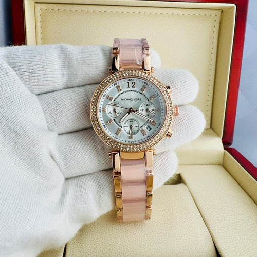 Michael Kors Crystal-Paved Bezel