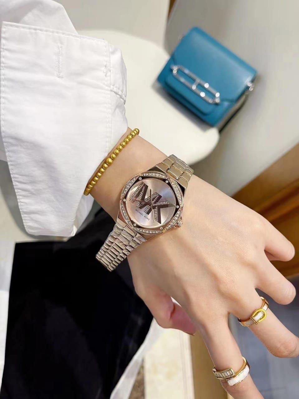 Michael Kors Lennox Pave Logo