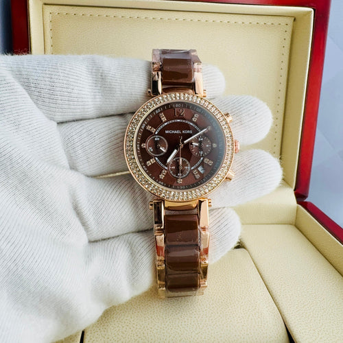 Michael Kors Crystal-Paved Bezel