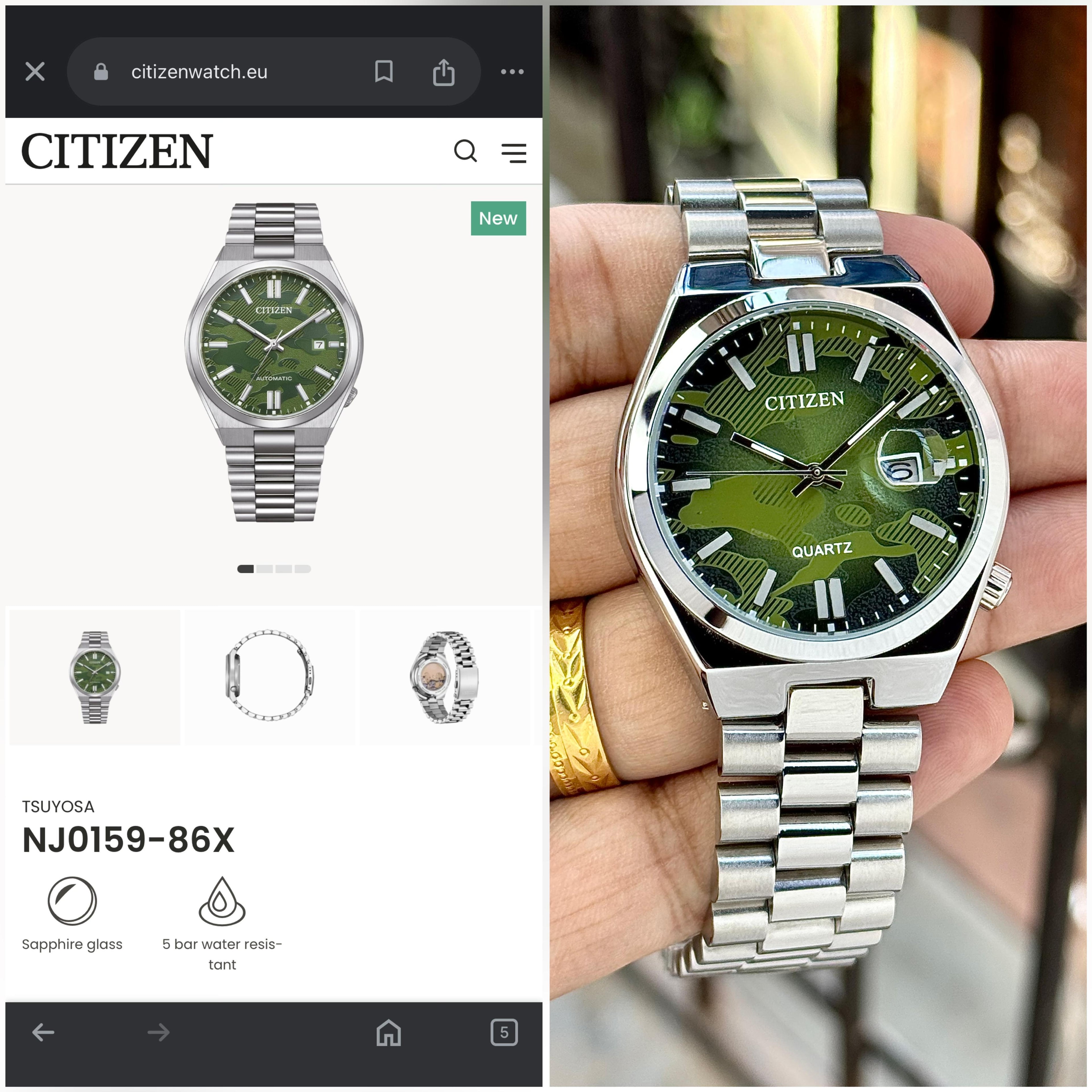 Citizen Silver Tsuyosa