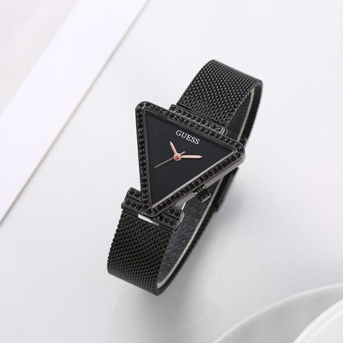 Guess Triangle Dial With Embedded Diamond