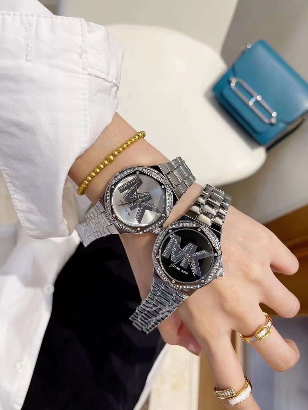 Michael Kors Lennox Pave Logo