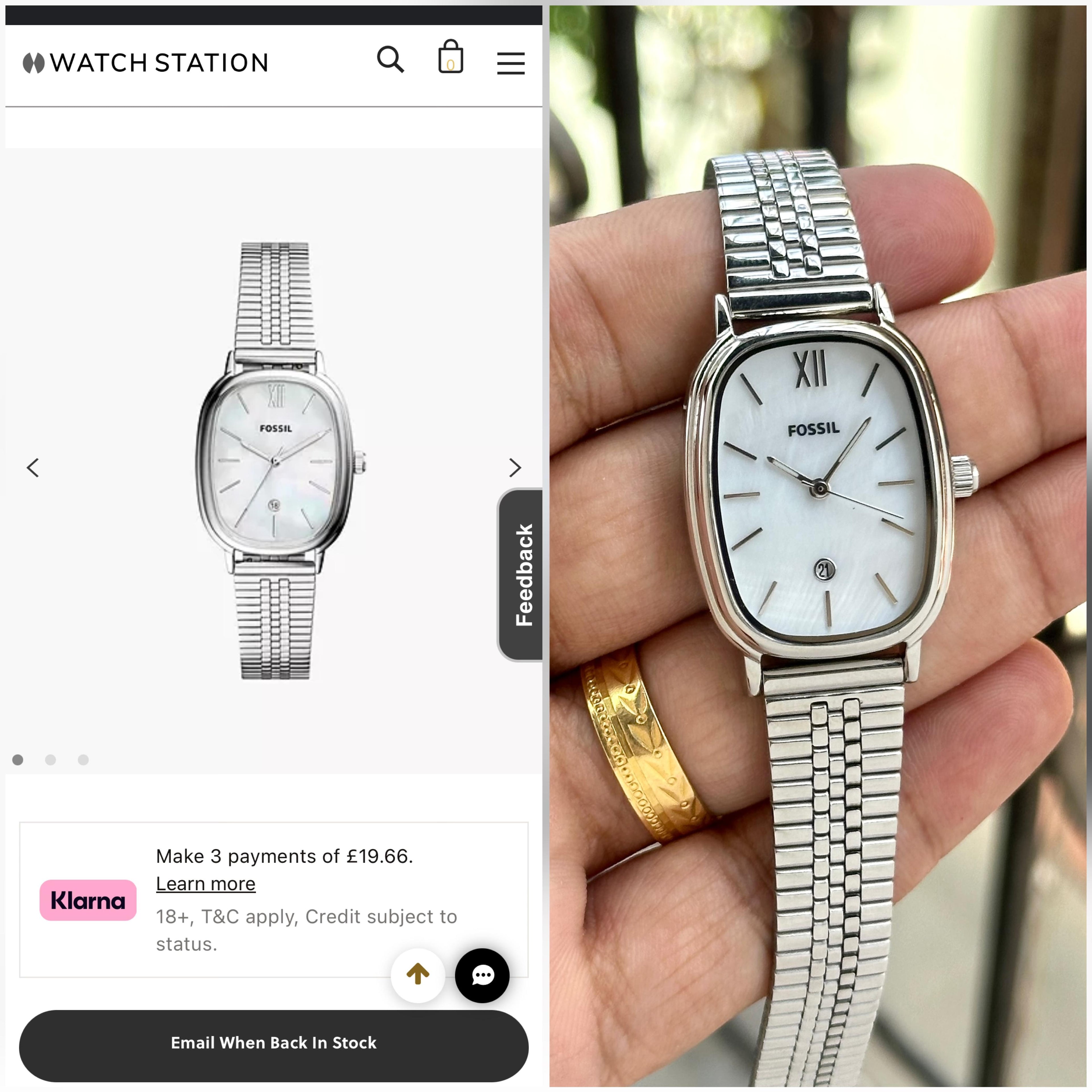 Fossil Lyla Three-Hand BQ 3609