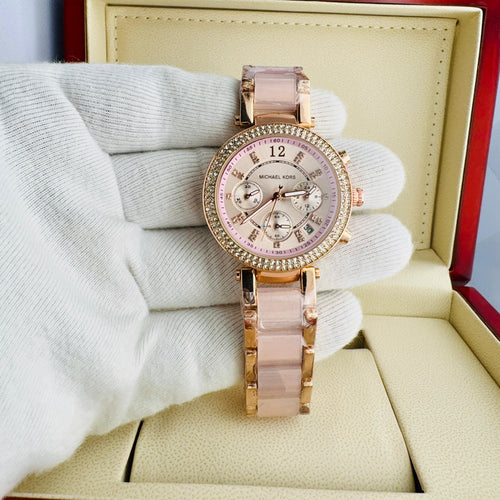 Michael Kors Crystal-Paved Bezel