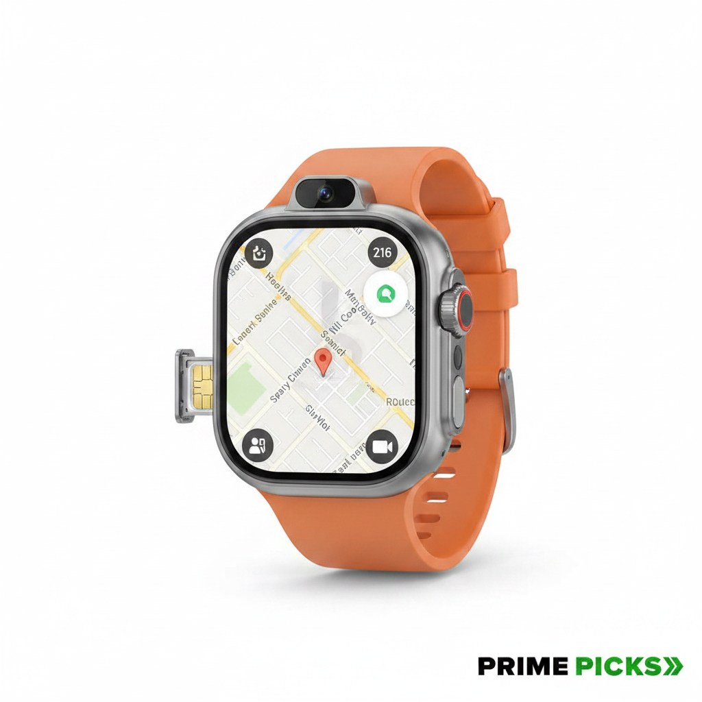 HK ultra one Smart Watch 4G/5G – Side Camera, AI Features, GPS, SIM Enabled, AMOLED Display, Fitness & Sports Tracking, 4GB RAM 32GB ROM