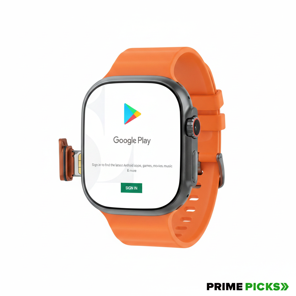 HK ultra one Smart Watch 4G/5G – Side Camera, AI Features, GPS, SIM Enabled, AMOLED Display, Fitness & Sports Tracking, 4GB RAM 32GB ROM