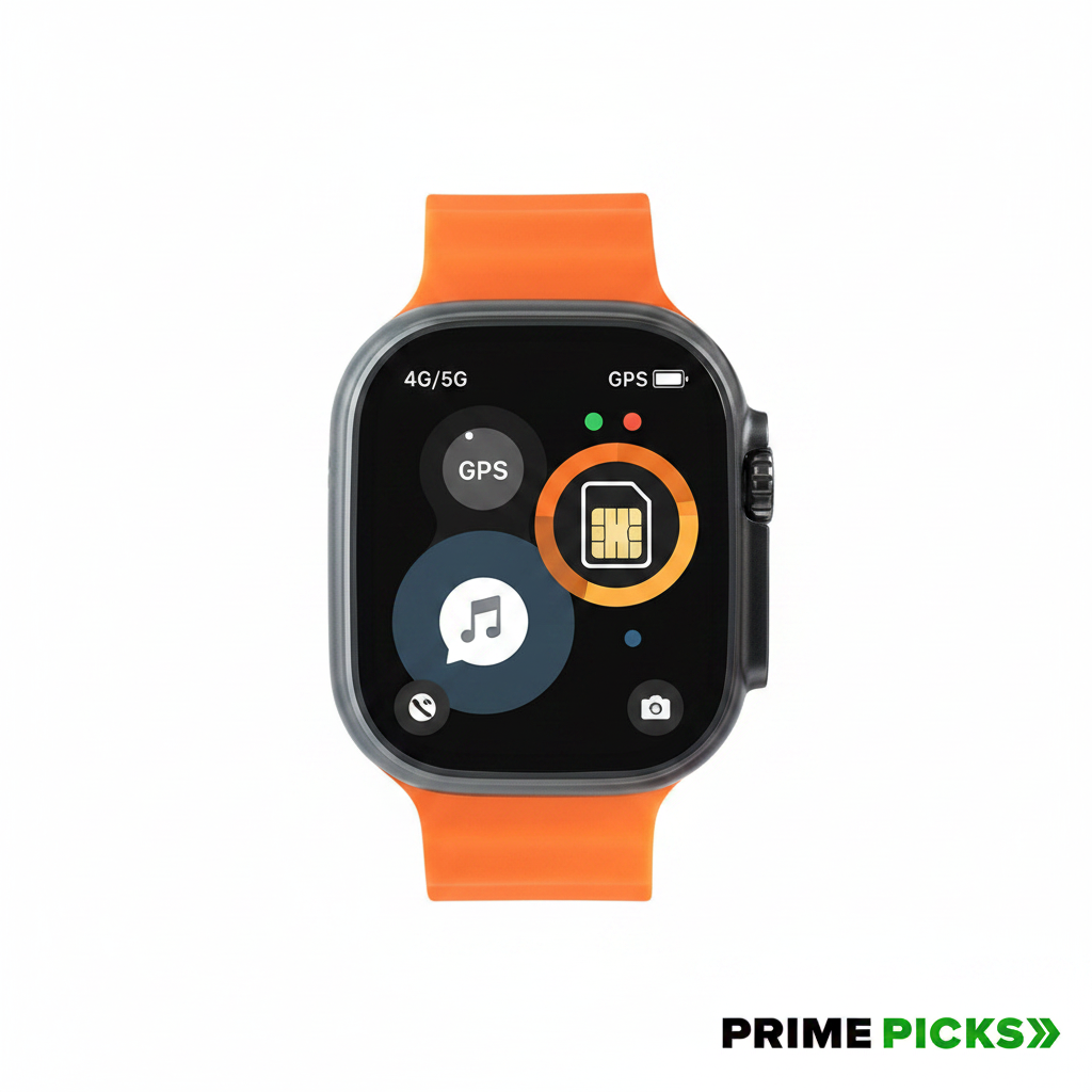 HK ultra one Smart Watch 4G/5G – Side Camera, AI Features, GPS, SIM Enabled, AMOLED Display, Fitness & Sports Tracking, 4GB RAM 32GB ROM