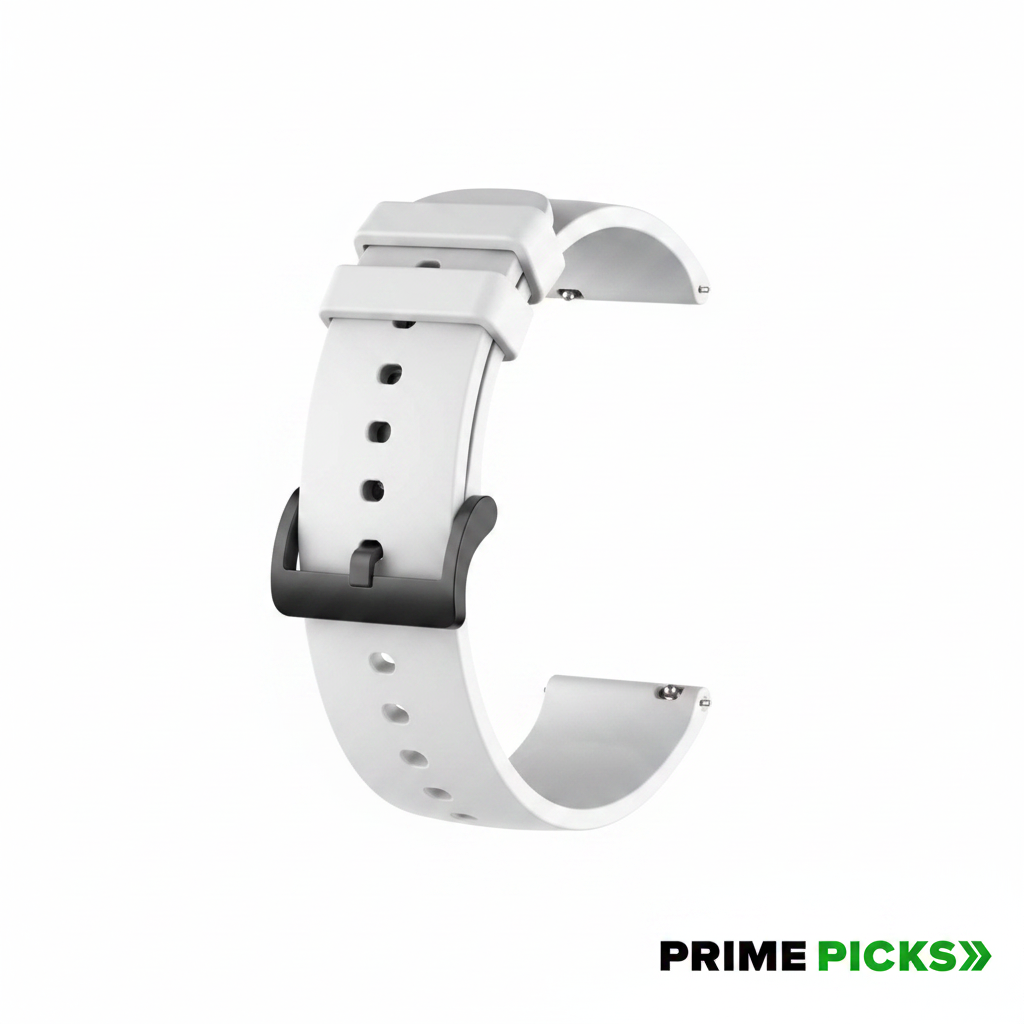 20MM silicone Strap for Smart Watches Compatible With Noise, Fireboltt, Boat Xtend, Pebble, Boat Flash, Noise Color Fit, Ultra Smart Watch & All Watches | White, Blue & Grey | Pack of 3